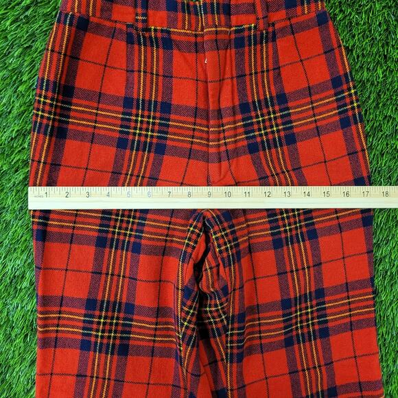 Vintage Brooks-Brothers Pants Women 00/0 24x27 Buffalo-Plaid - Picture 15 of 16